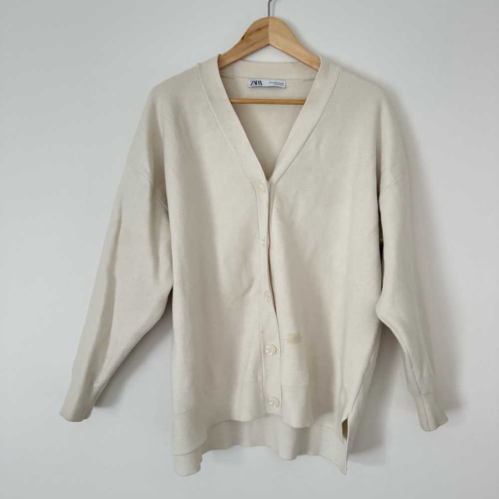 🌱2/$10 | Zara Off-White Cardigan